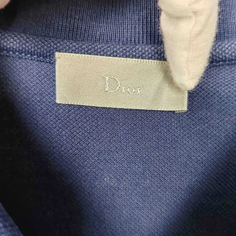 Dior Dior Men's Blue Cotton Polo Shirt 0089 Size US XL / EU 56 / 4 - 3 Thumbnail