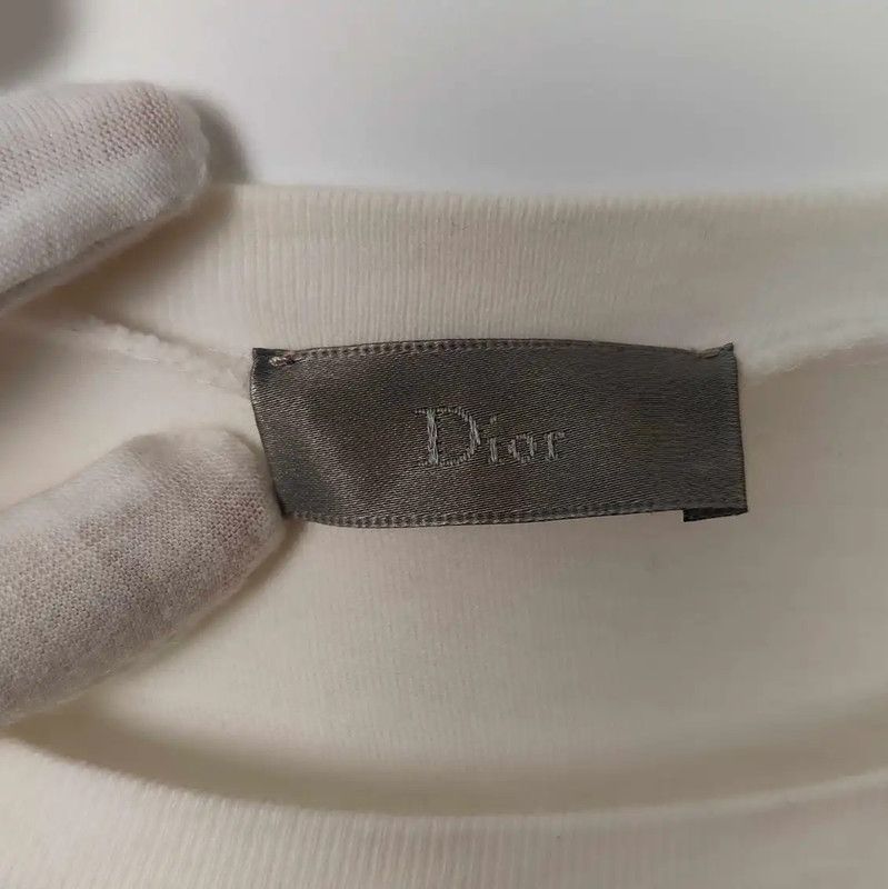 Dior Dior White Cotton Men's T-Shirt with Camo Sleeves 0089 Size US S / EU 44-46 / 1 - 3 Thumbnail