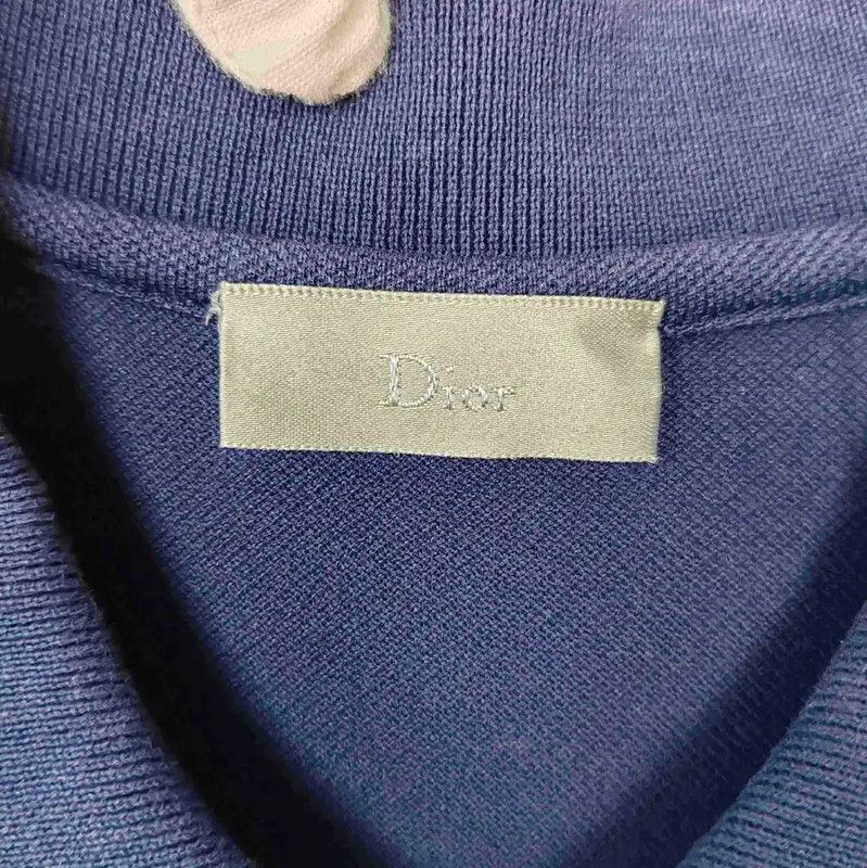Dior Dior Men's Blue Cotton Polo Shirt 0089 Size US M / EU 48-50 / 2 - 3 Thumbnail
