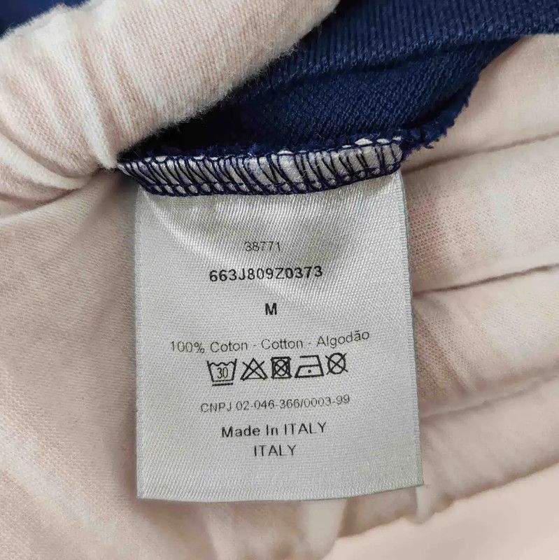 Dior Dior Men's Blue Cotton Polo Shirt 0089 Size US M / EU 48-50 / 2 - 4 Thumbnail