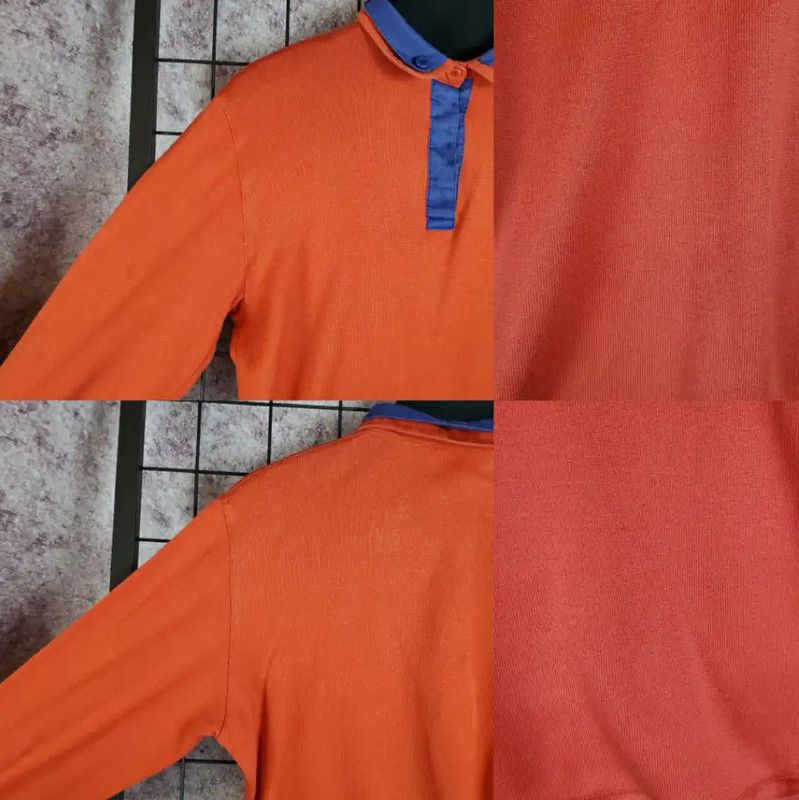 Dior Dior Orange Cotton Embroidered Logo Polo Shirt 0089 Size US M / EU 48-50 / 2 - 5 Thumbnail