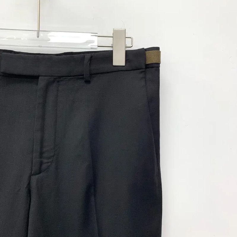Dior Dior Black Wool Casual Pants for Men 0089 Size US 27 - 2 Thumbnail