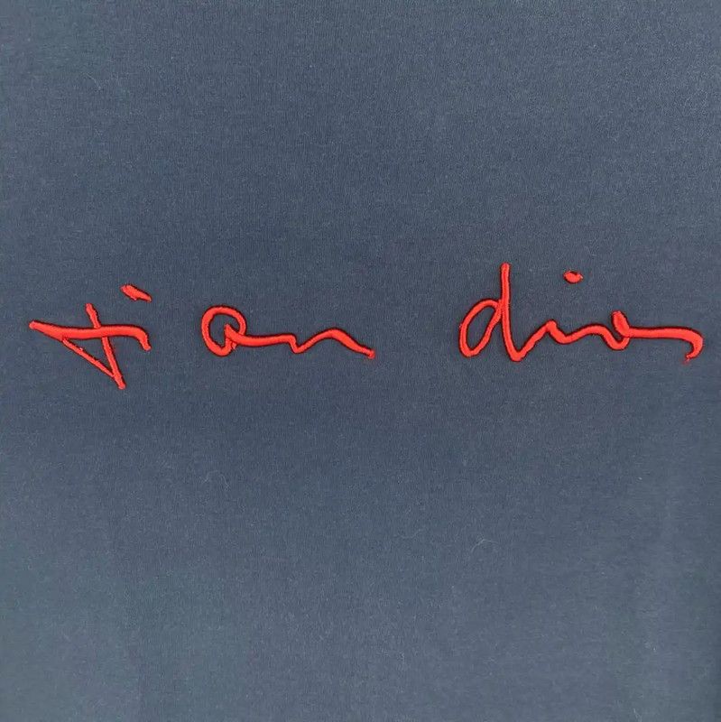 Dior Dior Men's Navy Blue Cotton T-Shirt 0089 Size US XS / EU 42 / 0 - 3 Thumbnail