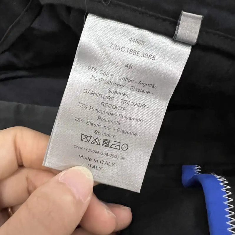 Dior Dior Black Cotton Casual Pants for Men 0089 Size US 32 / EU 48 - 4 Thumbnail