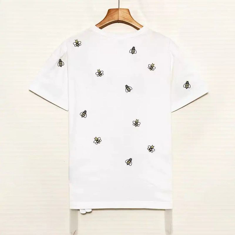 Dior Dior White Cotton Embroidered Short Sleeve T-Shirt 0089 Size US XS / EU 42 / 0 - 2 Thumbnail
