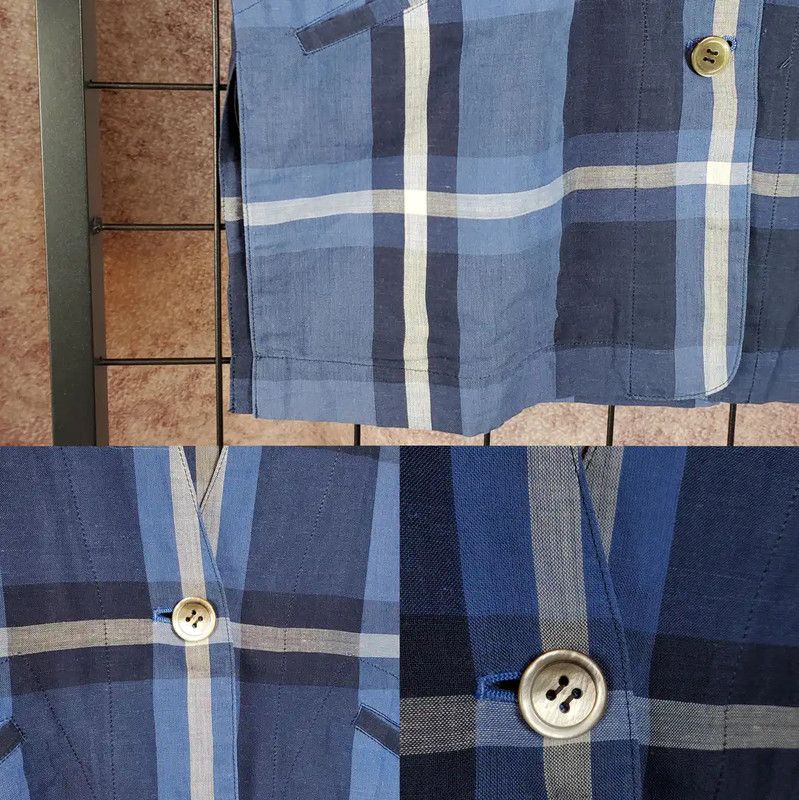 Dior Dior Blue Cotton Plaid Long Sleeve Cardigan 0089 Size US S / EU 44-46 / 1 - 5 Thumbnail