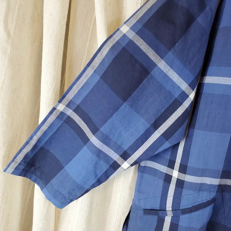 Dior Dior Blue Cotton Plaid Long Sleeve Cardigan 0089 Size US S / EU 44-46 / 1 - 9 Thumbnail