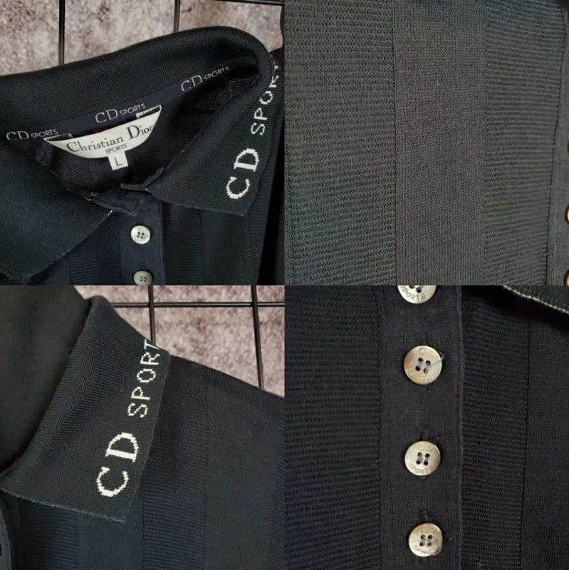 Dior Dior Long Sleeve Cotton Black Logo Pullover 0089 Size US L / EU 52-54 / 3 - 7 Thumbnail