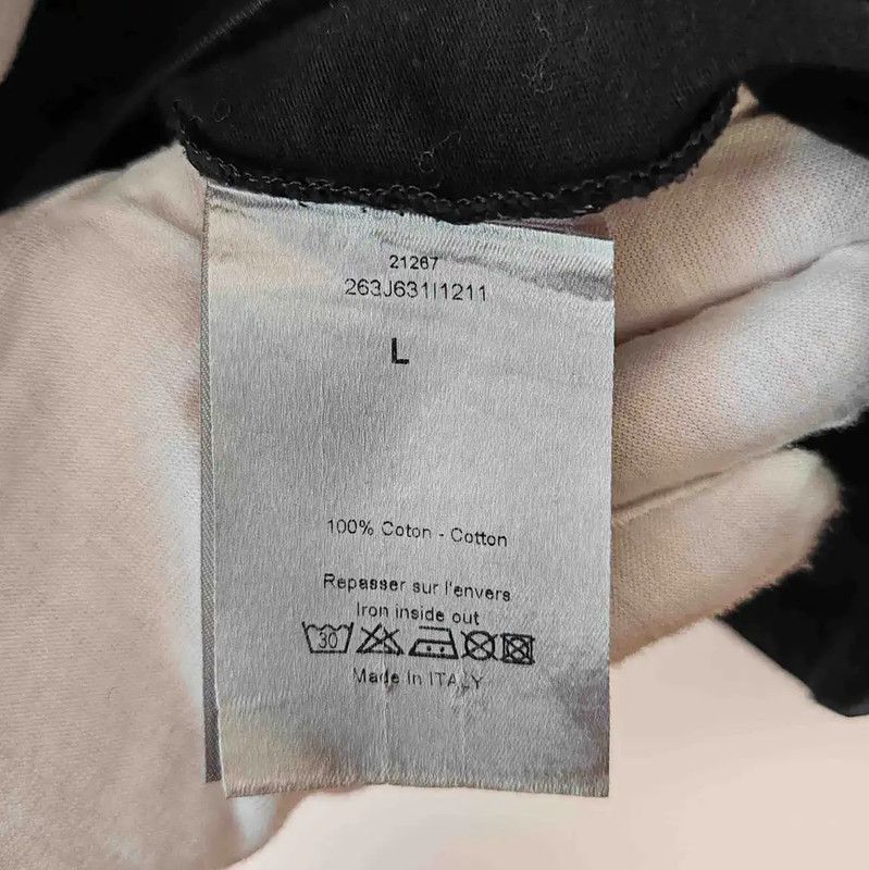 Dior Dior Black Cotton Men's T-Shirt 0089 Size US L / EU 52-54 / 3 - 4 Thumbnail