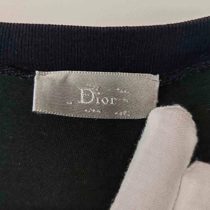 Dior Dior Black Cotton Men's T-Shirt 0089 Size US L / EU 52-54 / 3 - 3 Thumbnail