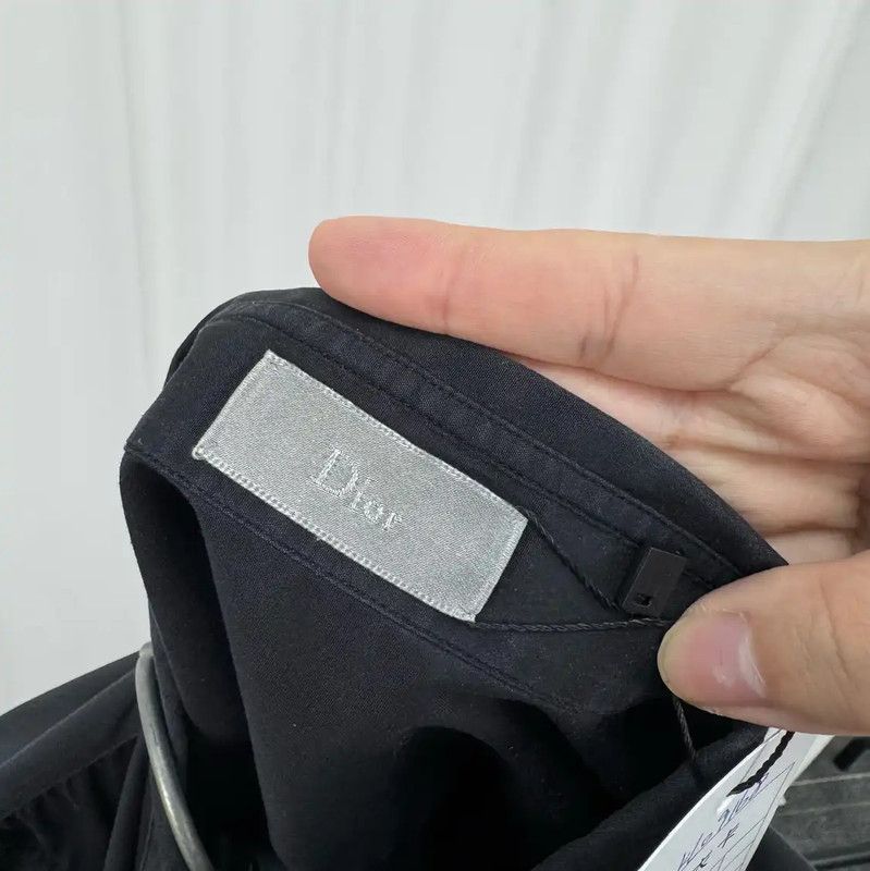 Dior Dior Black Long Sleeve Cotton Blend Shirt 0089 Size US M / EU 48-50 / 2 - 6 Thumbnail