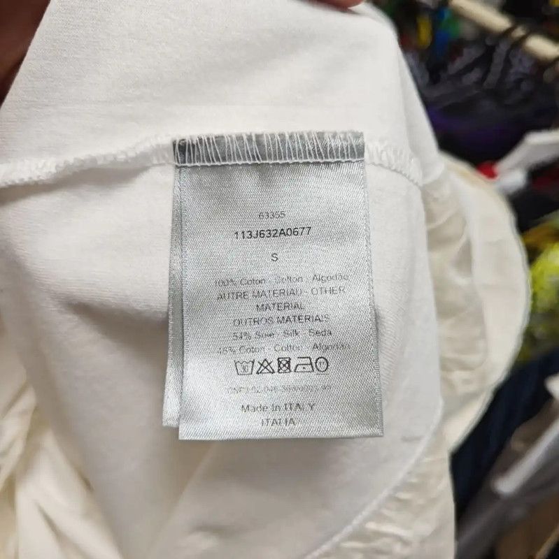 Dior Dior White Cotton Short Sleeve T-Shirt 0089 Size US S / EU 44-46 / 1 - 5 Thumbnail