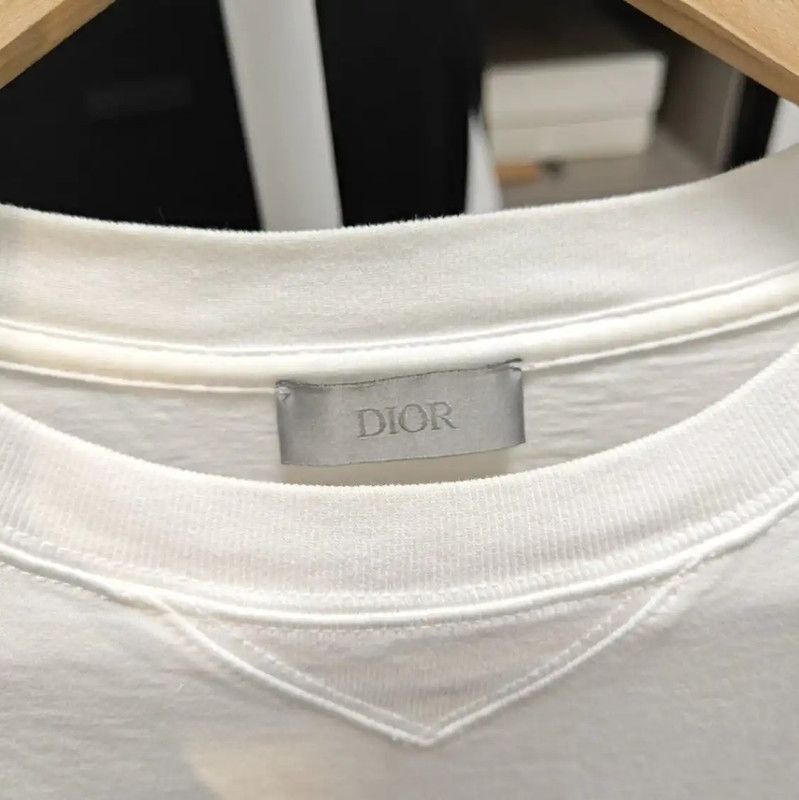 Dior Dior White Cotton Short Sleeve T-Shirt 0089 Size US S / EU 44-46 / 1 - 4 Thumbnail