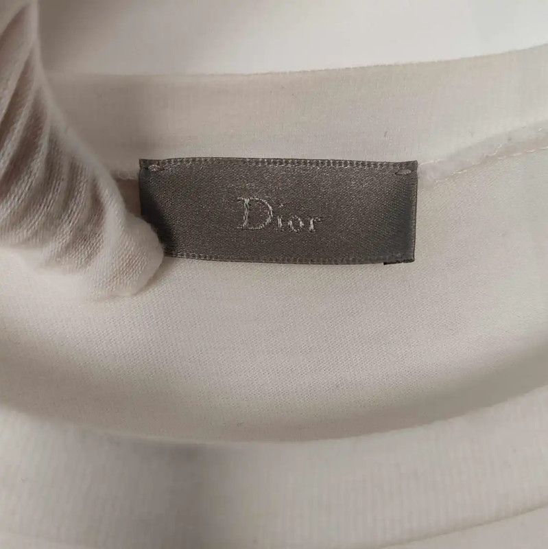 Dior Dior Cotton White Men's T-Shirt 0089 Size US M / EU 48-50 / 2 - 3 Thumbnail