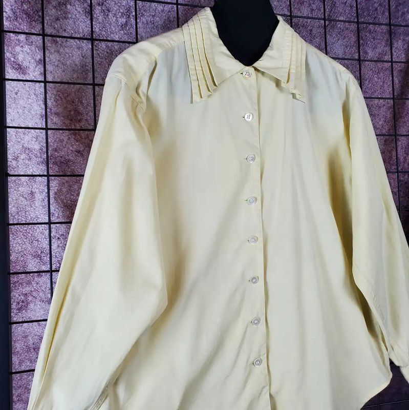 Dior Dior Men's Yellow Long Sleeve Cotton Shirt 0089 Size US M / EU 48-50 / 2 - 8 Thumbnail