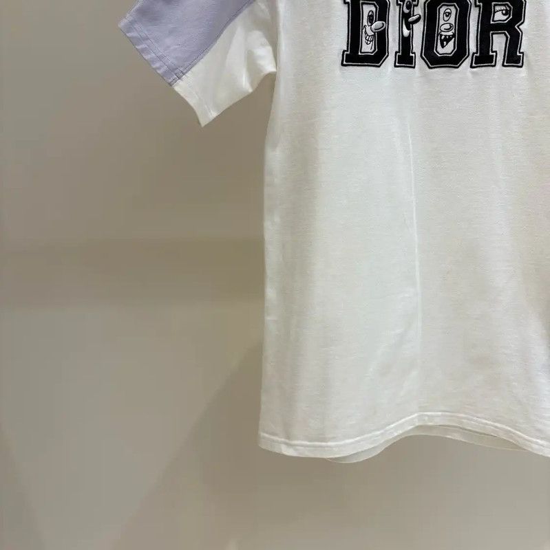 Dior Dior Men's Short Sleeve Colorblock T-Shirt 0089 Size US XS / EU 42 / 0 - 5 Thumbnail