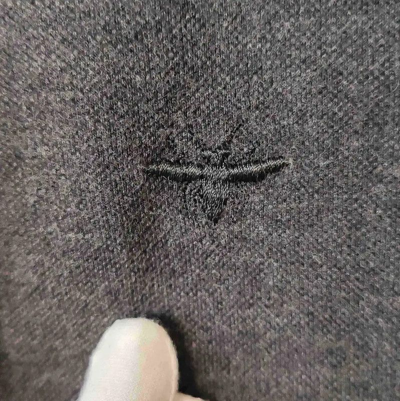 Dior Dior Gray Wool Men's Polo Shirt 0089 Size US M / EU 48-50 / 2 - 4 Thumbnail
