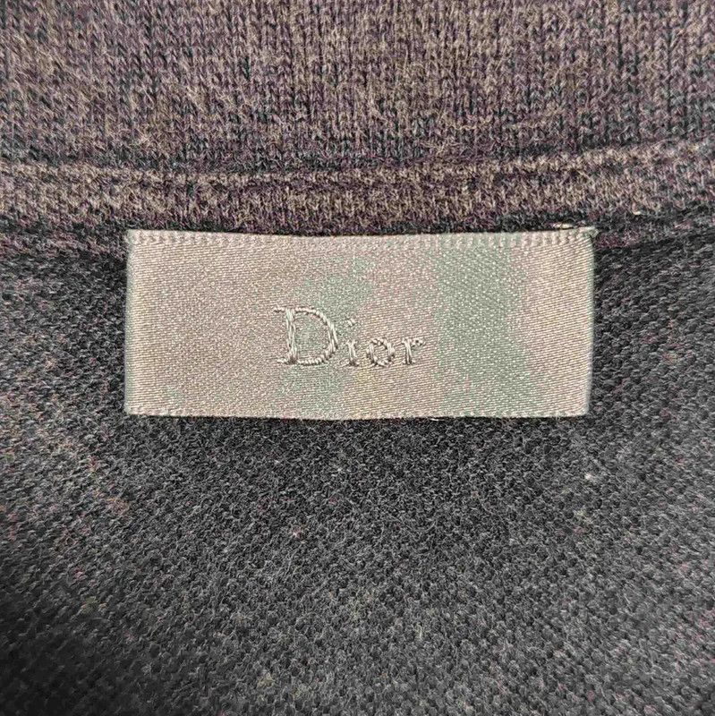 Dior Dior Gray Wool Men's Polo Shirt 0089 Size US M / EU 48-50 / 2 - 3 Thumbnail