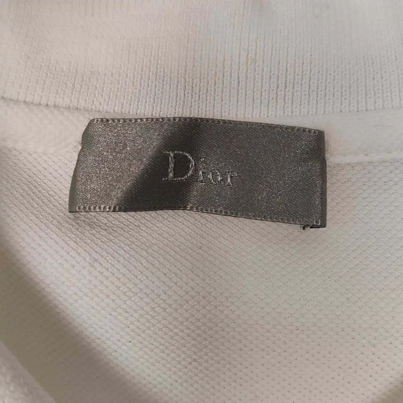 Dior Dior Men's White Cotton Polo Shirt 0089 Size US M / EU 48-50 / 2 - 3 Thumbnail