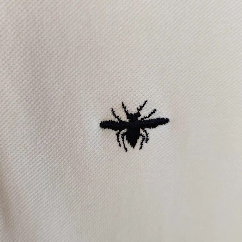 Dior Dior Men's White Cotton Polo Shirt 0089 Size US M / EU 48-50 / 2 - 4 Thumbnail