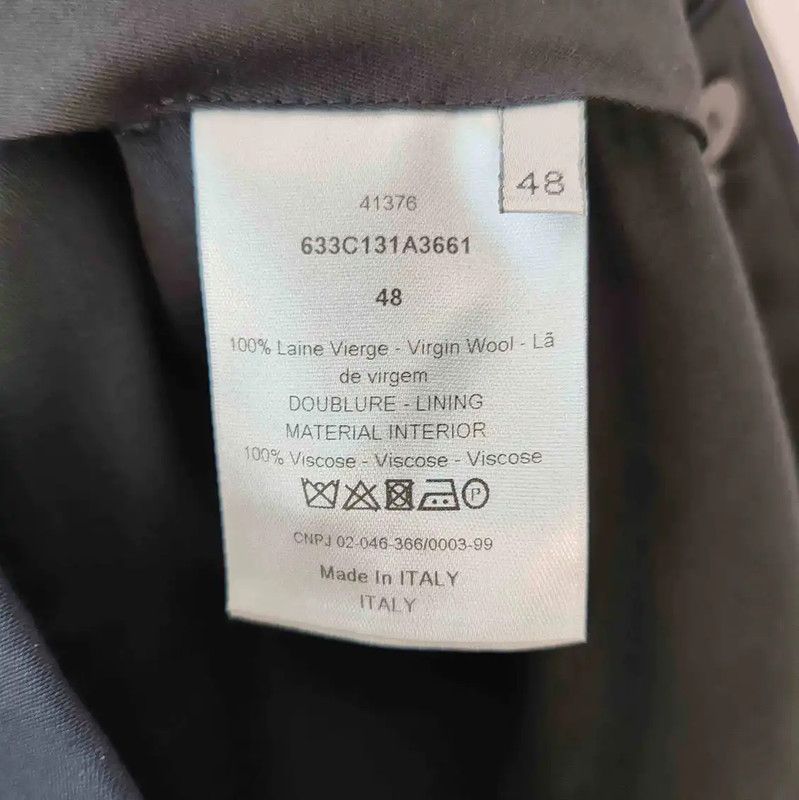 Dior Dior Navy Blue Wool Casual Pants for Men 0089 Size US 32 / EU 48 - 4 Thumbnail