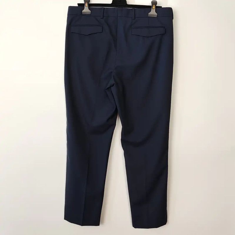 Dior Dior Navy Blue Wool Casual Pants for Men 0089 Size US 32 / EU 48 - 2 Thumbnail