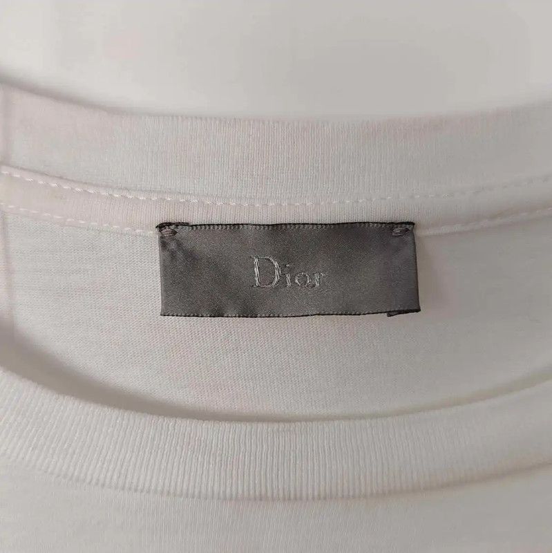 Dior White Men's Cotton T-Shirt 0089