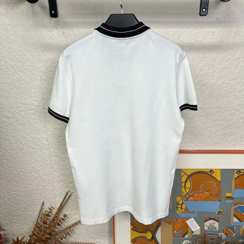 Dior Dior White Men's Polo Shirt Size L 0089 Size US L / EU 52-54 / 3 - 2 Thumbnail