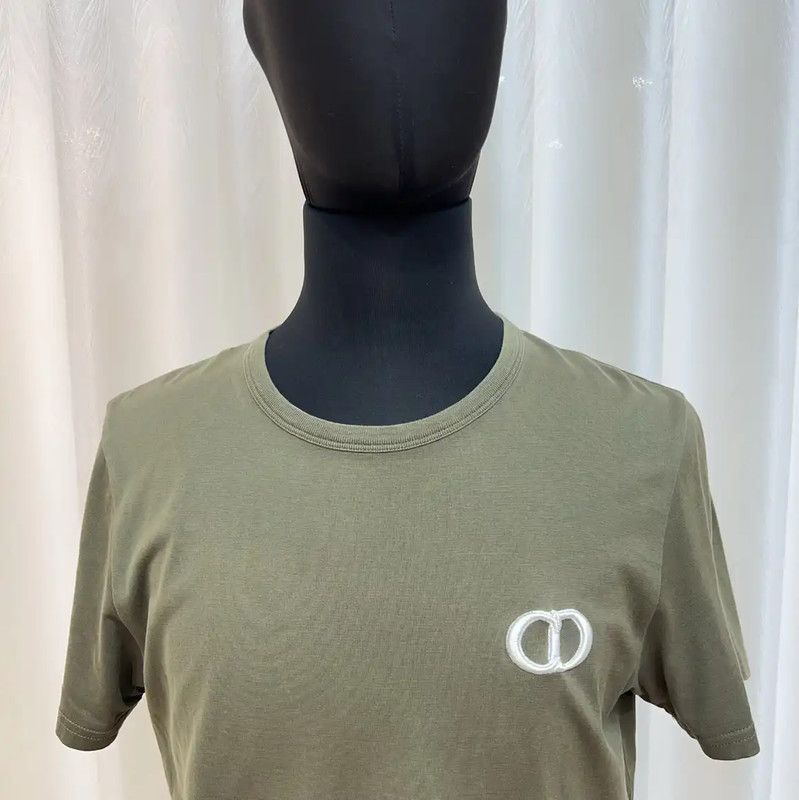 Dior Dior Military Green Cotton Men's T-Shirt 0089 Size US XL / EU 56 / 4 - 3 Thumbnail