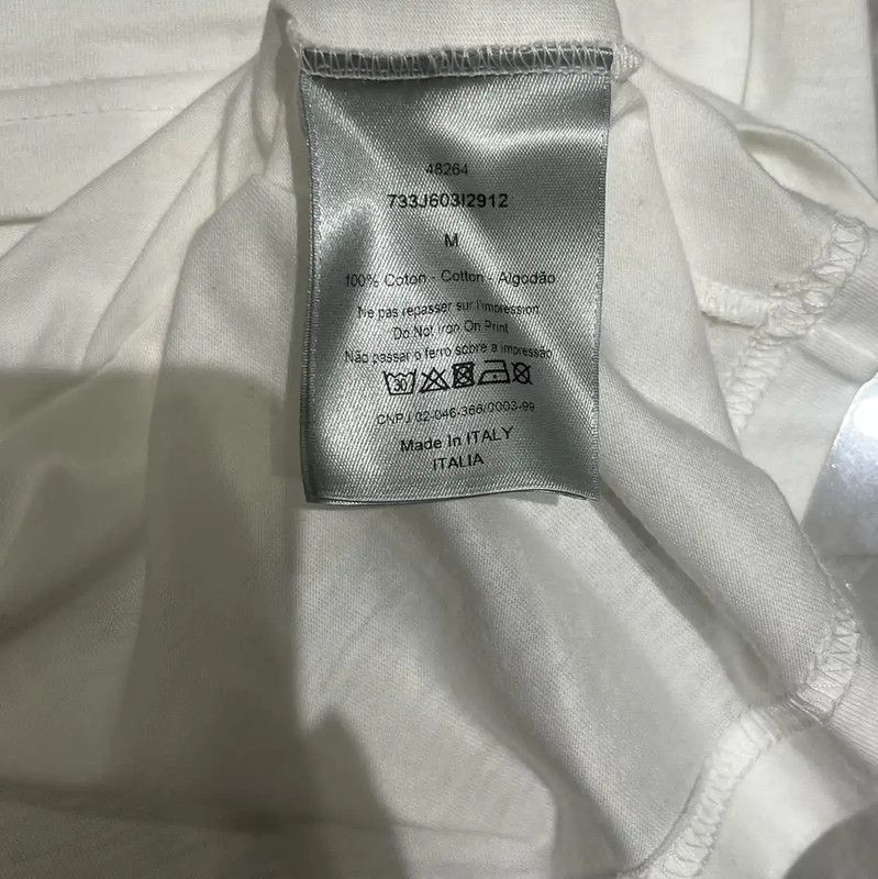 Dior Dior Summer White Cotton Print Short Sleeve T-Shirt 0089 Size US M / EU 48-50 / 2 - 4 Thumbnail