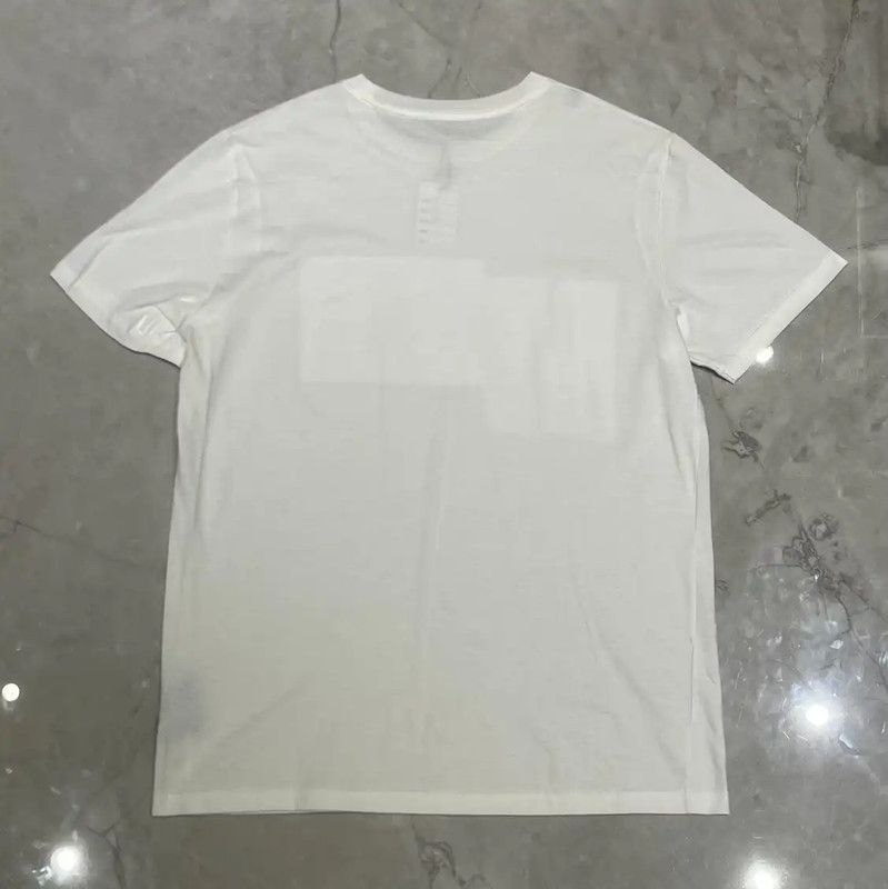 Dior Dior Summer White Cotton Print Short Sleeve T-Shirt 0089 Size US M / EU 48-50 / 2 - 2 Thumbnail