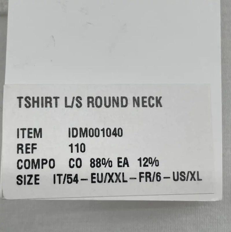 Dior Dior White Long Sleeve Cotton T-Shirt for Men 0089 Size US XXL / EU 58 / 5 - 7 Thumbnail
