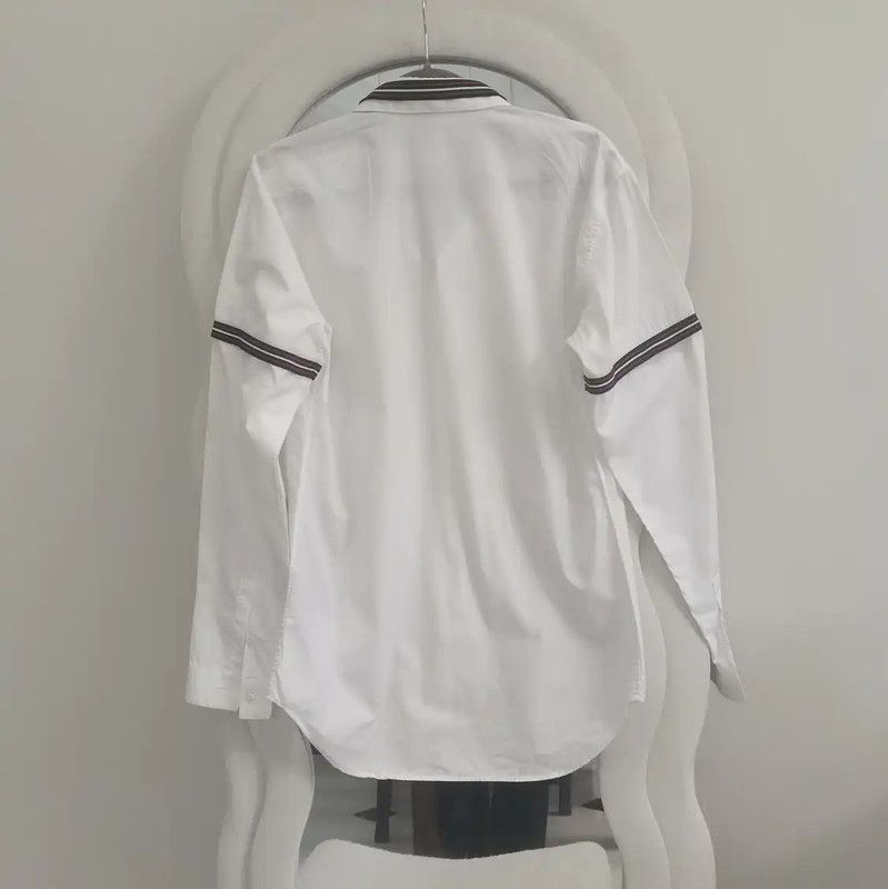 Dior Dior White Cotton Long Sleeve Shirt 0089 Size US S / EU 44-46 / 1 - 2 Thumbnail