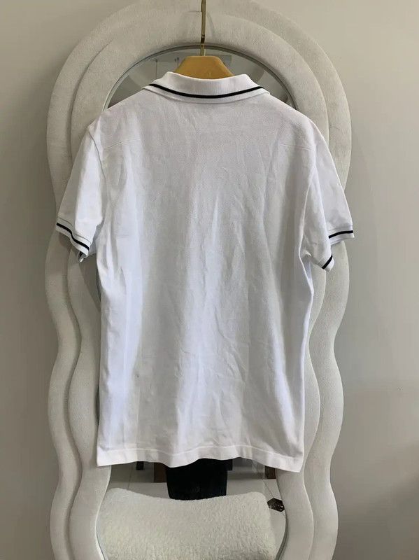 Dior Dior Men's Summer White Cotton Polo 0089 Size US L / EU 52-54 / 3 - 4 Thumbnail
