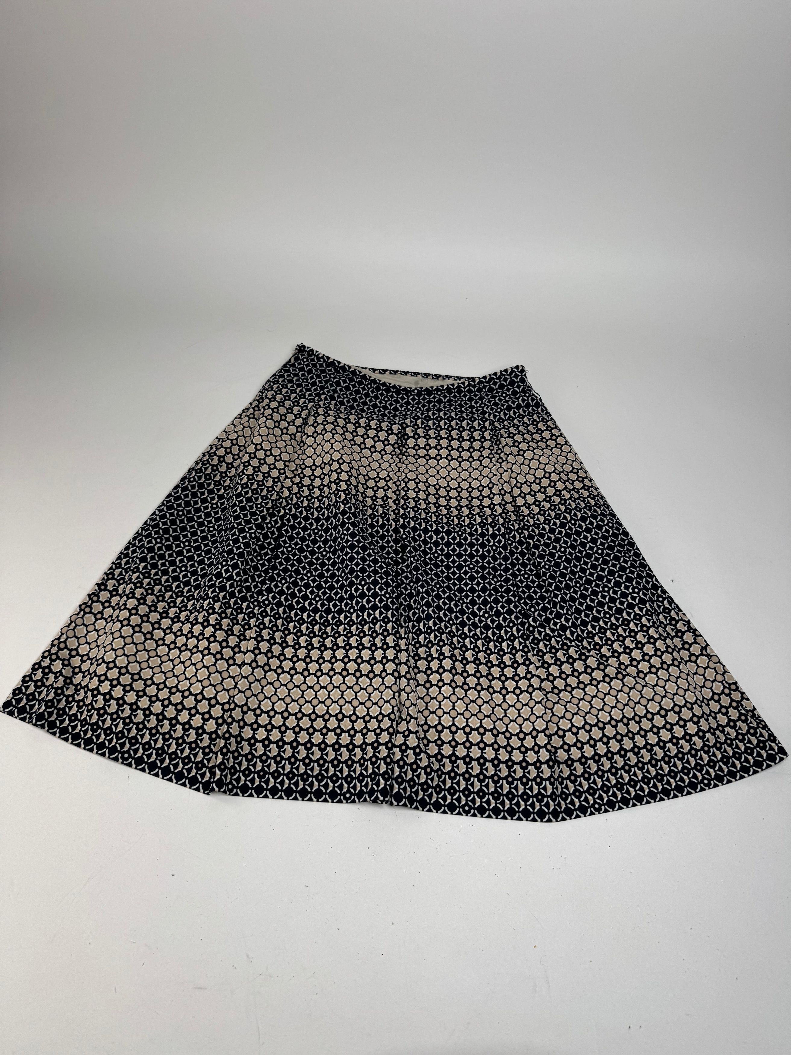 Courreges Vintage Givenchy Skirt Brown Black 36/S Size 30" / US 8 / IT 44 - 4 Thumbnail
