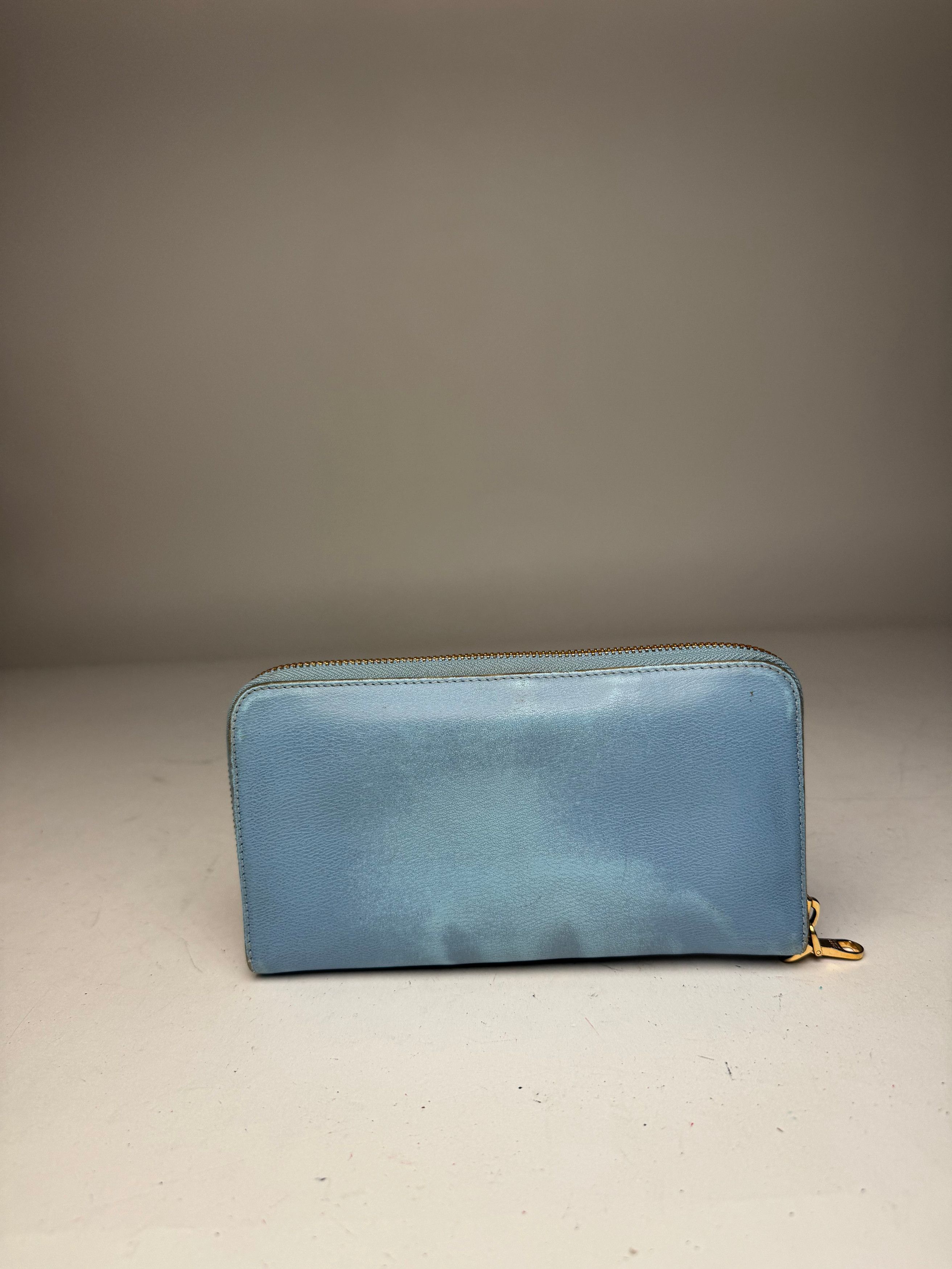 Loewe Vintage Madrid Leather Wallet Blue Size ONE SIZE - 11 Thumbnail