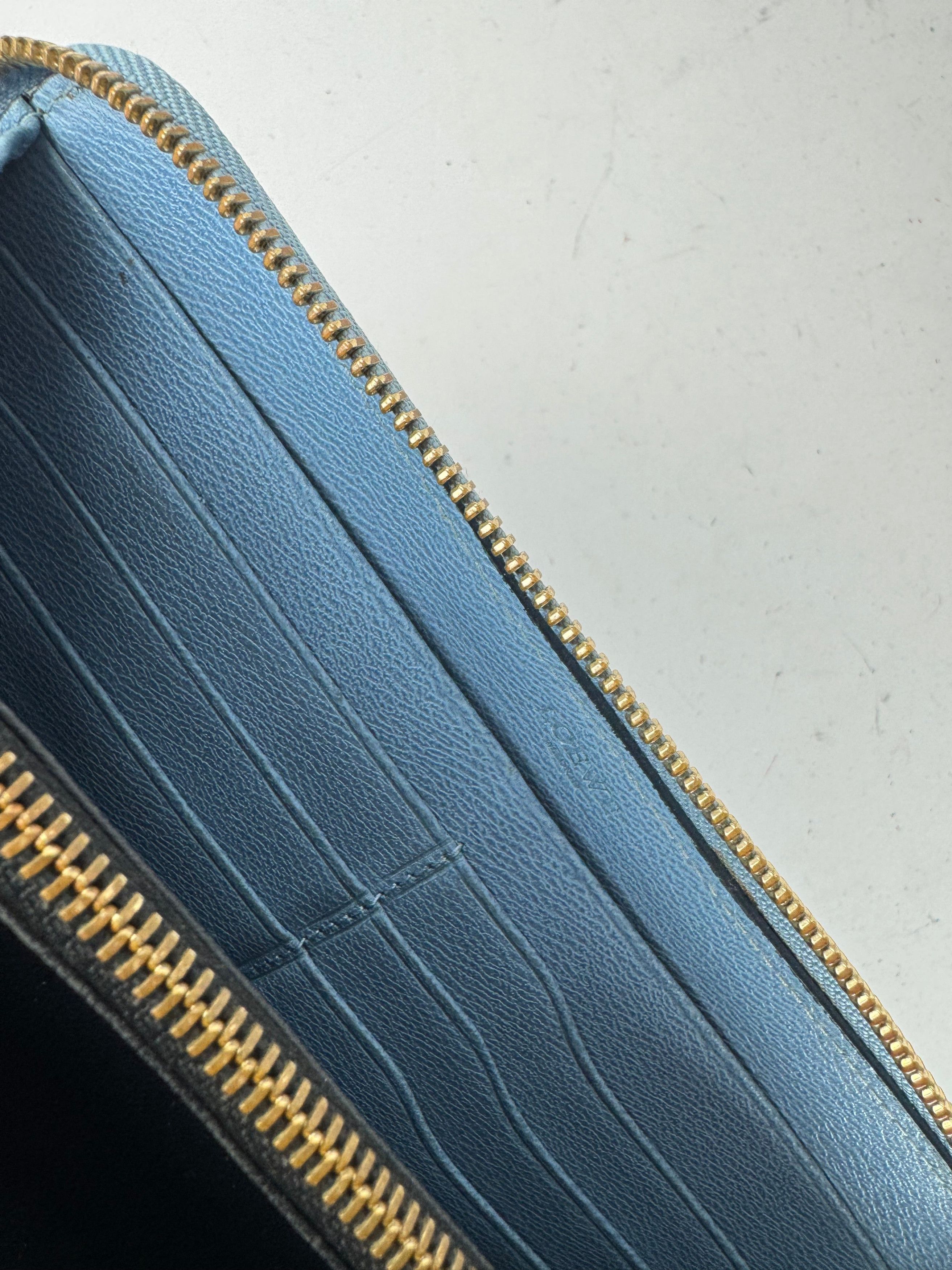 Loewe Vintage Madrid Leather Wallet Blue Size ONE SIZE - 6 Thumbnail