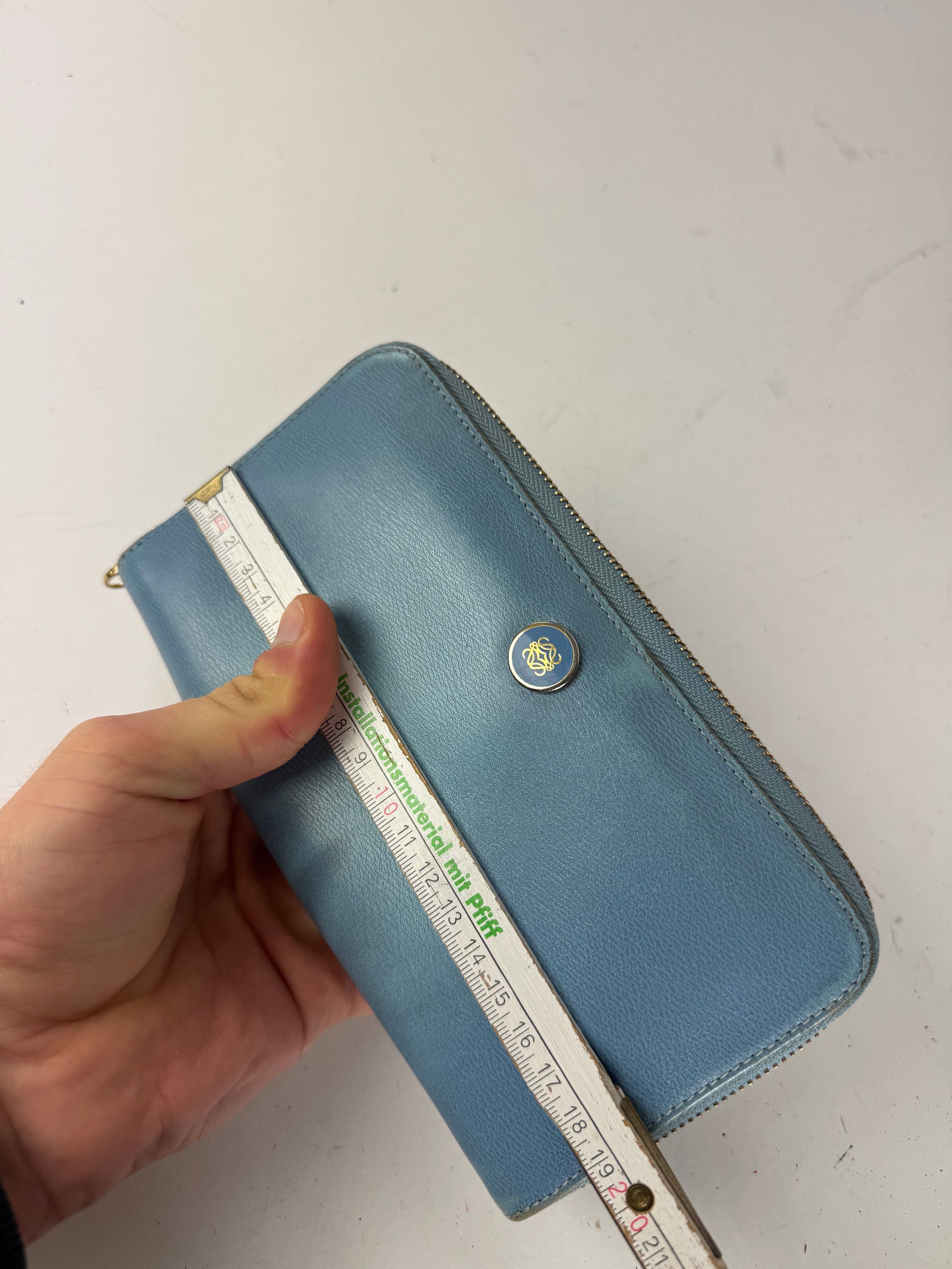 Loewe Vintage Madrid Leather Wallet Blue Size ONE SIZE - 8 Thumbnail