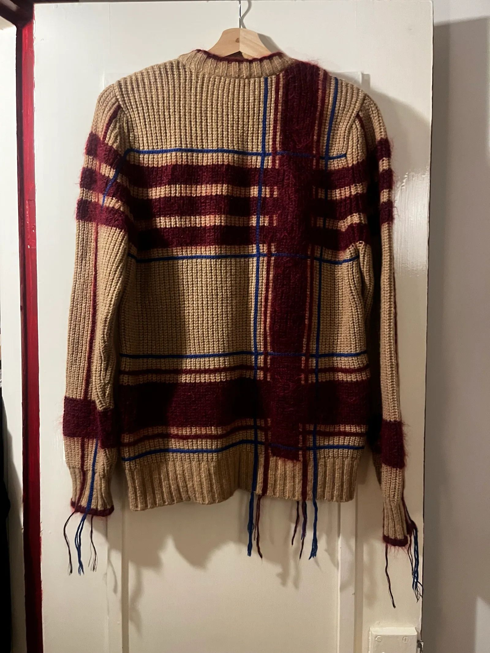 Tory Burch Tory Burch Eden Plaid Fringe Sweater Sweater Size M / US 6-8 / IT 42-44 - 4 Thumbnail