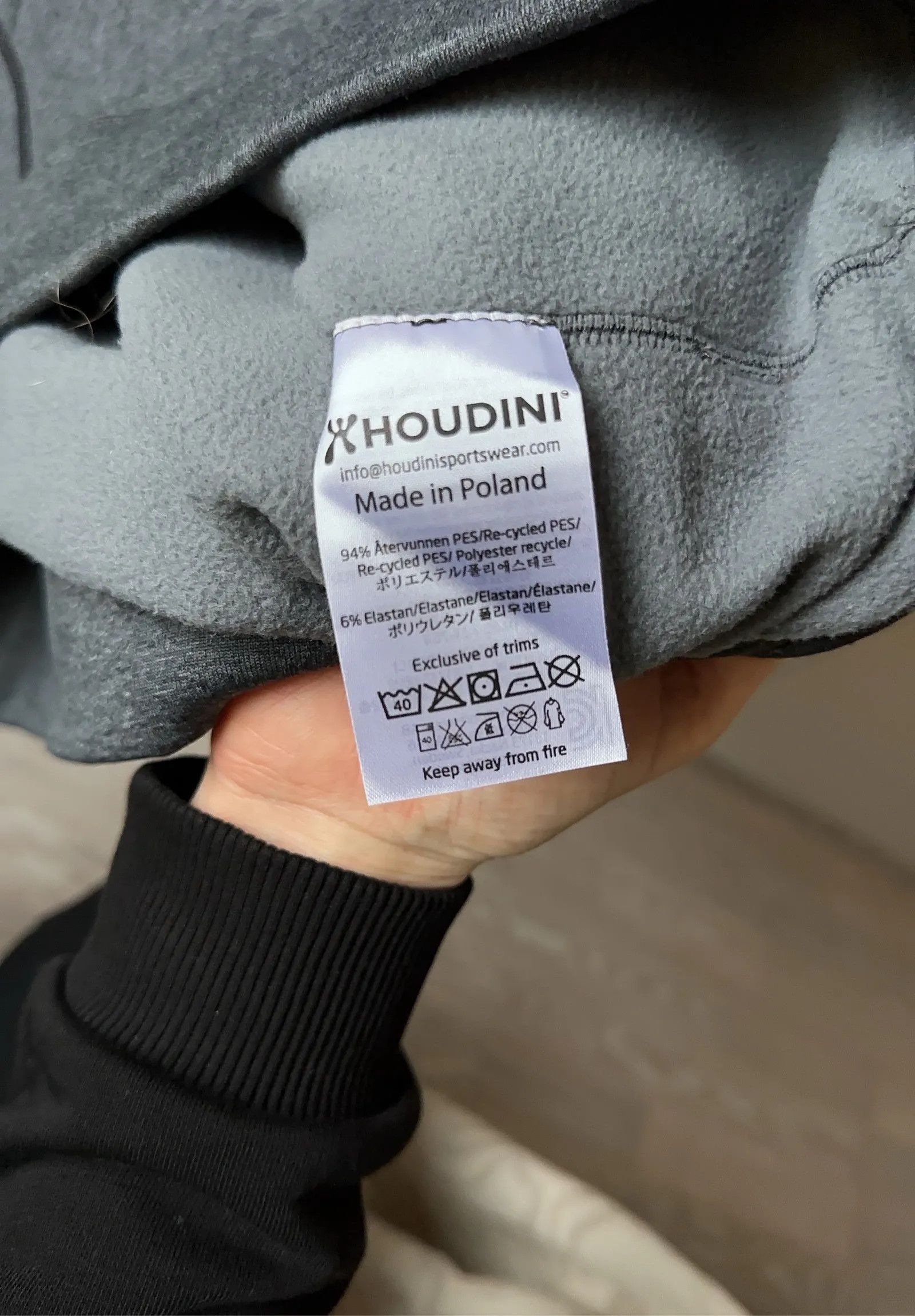 Houdini Houdini Powerhoudini/fleecetröja Sweatshirt Size XS / US 0-2 / IT 36-38 - 3 Thumbnail