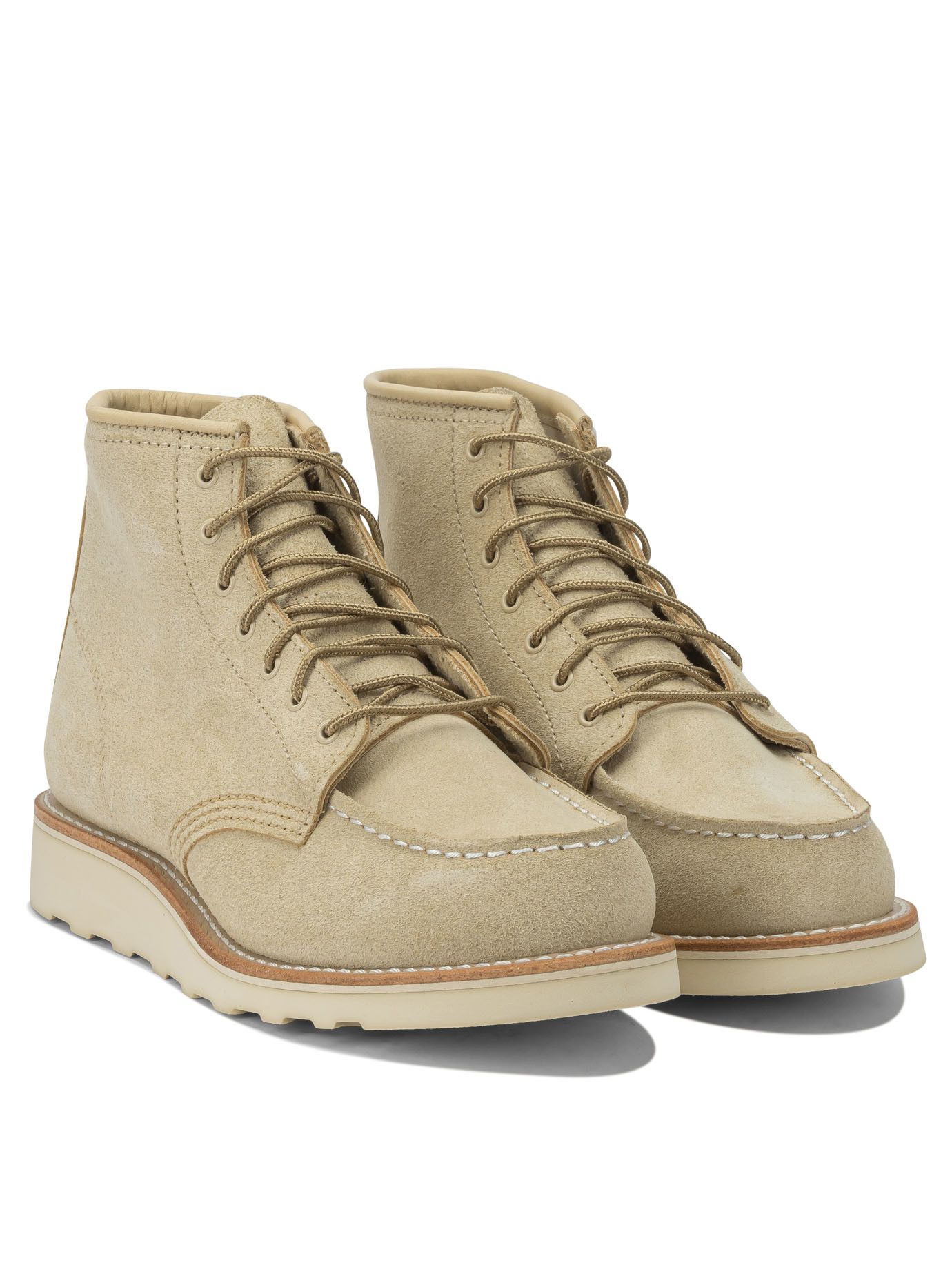 Red Wing Red Wing Shoes 6'' Moc Toe 3328 Cream Abilen Lace-Up Ankle Boots US 7.5 Women - USA Duties Paid Size US 7.5 / IT 37.5 - 2 Thumbnail