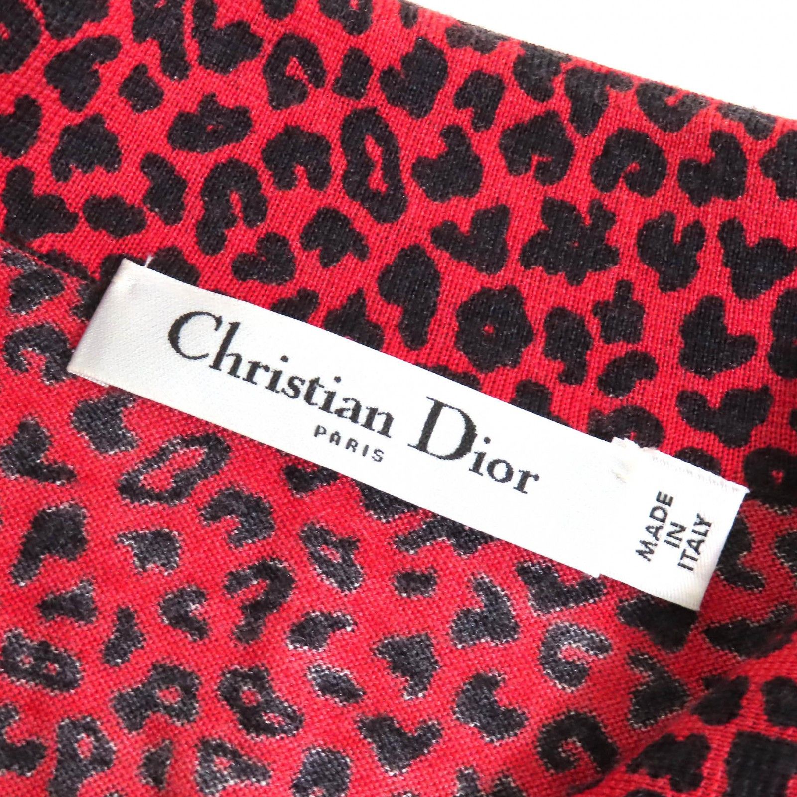 Dior Dior Christian Dior Leopard Pattern Bee Embroidery Cashmere Knitwear Others Tops 144S71AM120 DUTY FREE for USA Size ONE SIZE - 7 Thumbnail