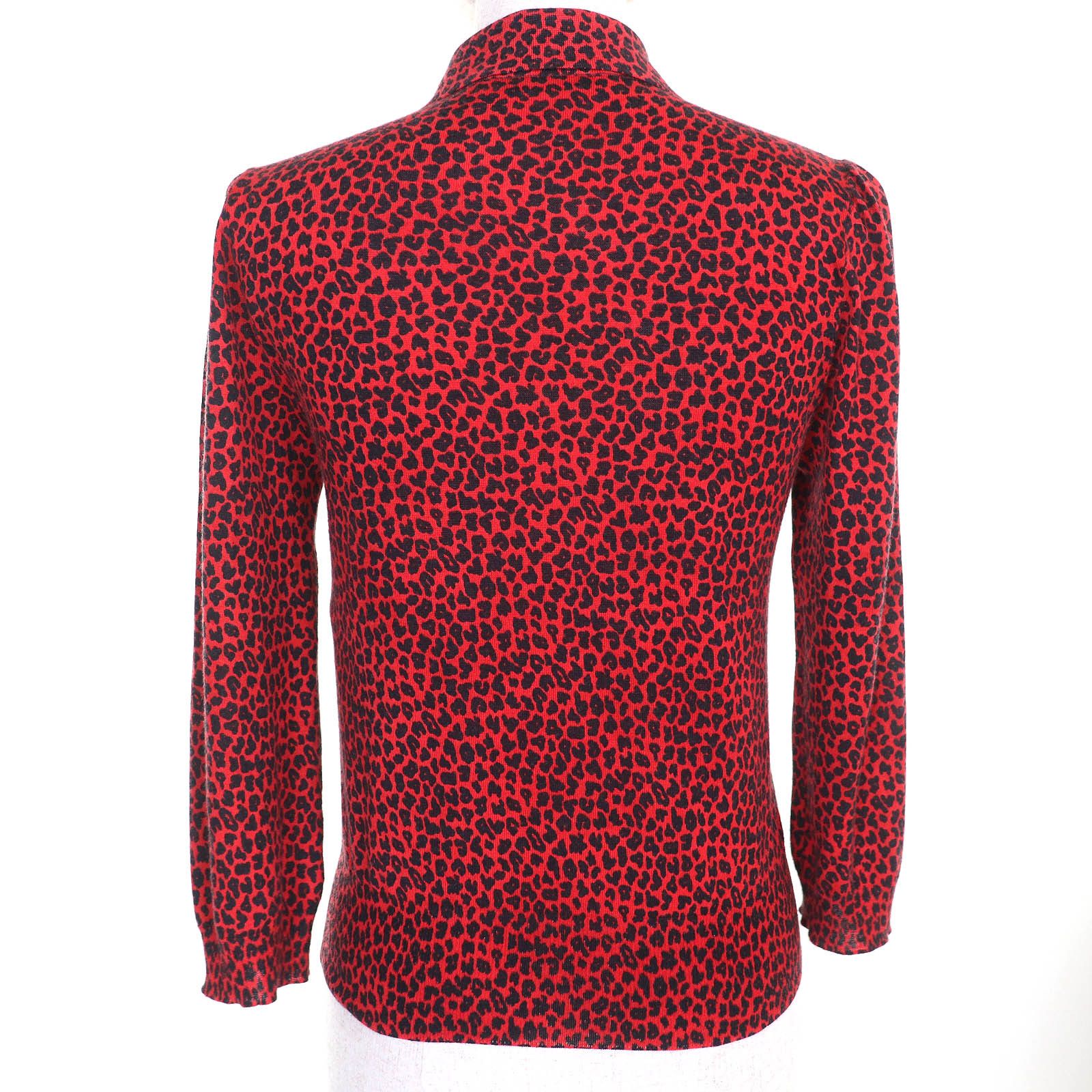 Dior Dior Christian Dior Leopard Pattern Bee Embroidery Cashmere Knitwear Others Tops 144S71AM120 DUTY FREE for USA Size ONE SIZE - 3 Thumbnail