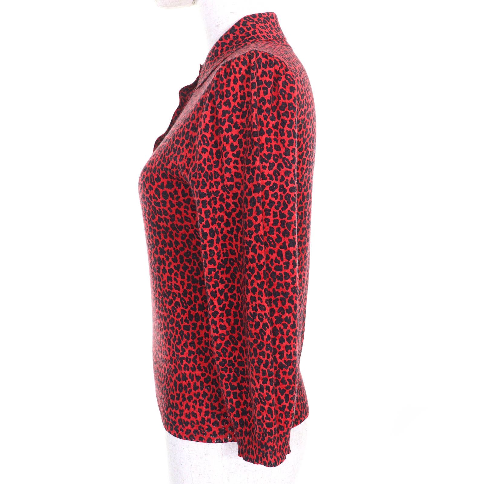 Dior Dior Christian Dior Leopard Pattern Bee Embroidery Cashmere Knitwear Others Tops 144S71AM120 DUTY FREE for USA Size ONE SIZE - 2 Thumbnail
