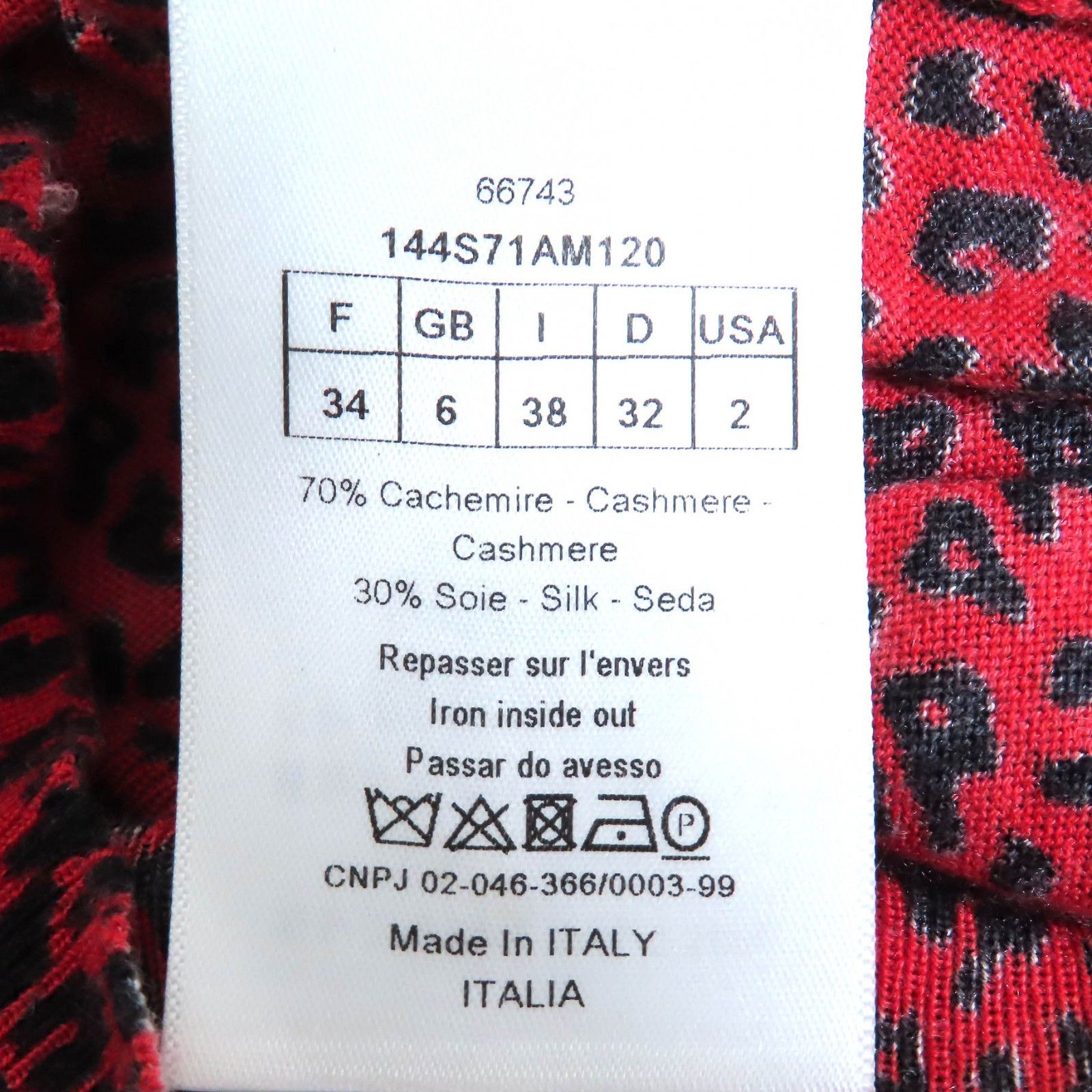 Dior Dior Christian Dior Leopard Pattern Bee Embroidery Cashmere Knitwear Others Tops 144S71AM120 DUTY FREE for USA Size ONE SIZE - 8 Thumbnail