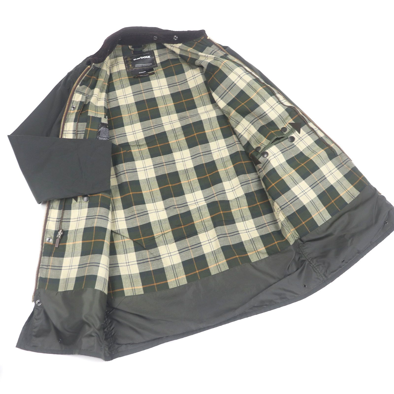 Other Other Barbour BORDER WAX JACKET Oiled Cotton Jacket Others Outerwear MWX0008SG91 DUTY FREE for USA Size ONE SIZE - 3 Thumbnail