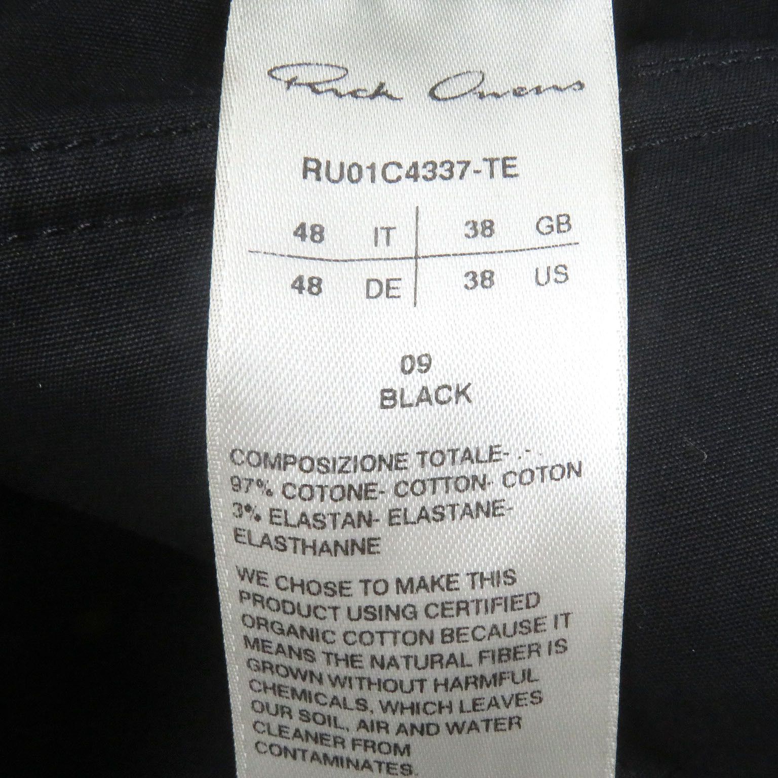 Rick Owens Rick Owens Rick Owens Mastodon Mega Cargo Long Pants Others Pants RU01C4337 DUTY FREE for USA Size ONE SIZE - 6 Thumbnail