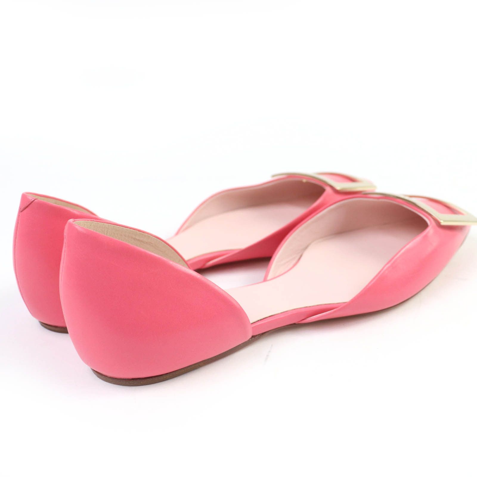 Roger Vivier Roger Vivier Roger Vivier Trumpet Ballerina Flat Leather Pumps Leather Shoes DUTY FREE for USA Size ONE SIZE - 2 Thumbnail