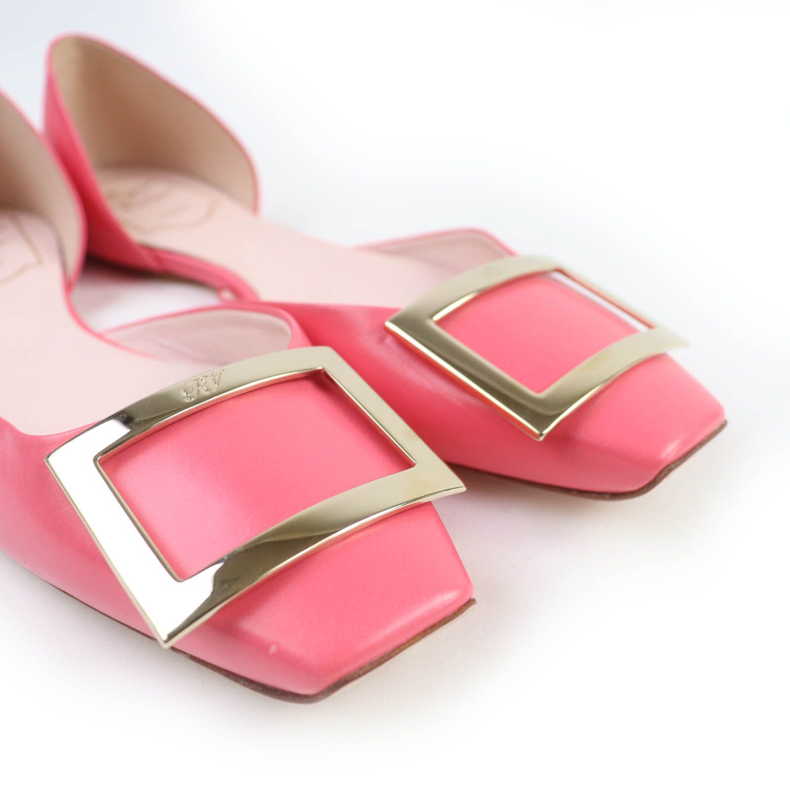 Roger Vivier Roger Vivier Roger Vivier Trumpet Ballerina Flat Leather Pumps Leather Shoes DUTY FREE for USA Size ONE SIZE - 7 Thumbnail