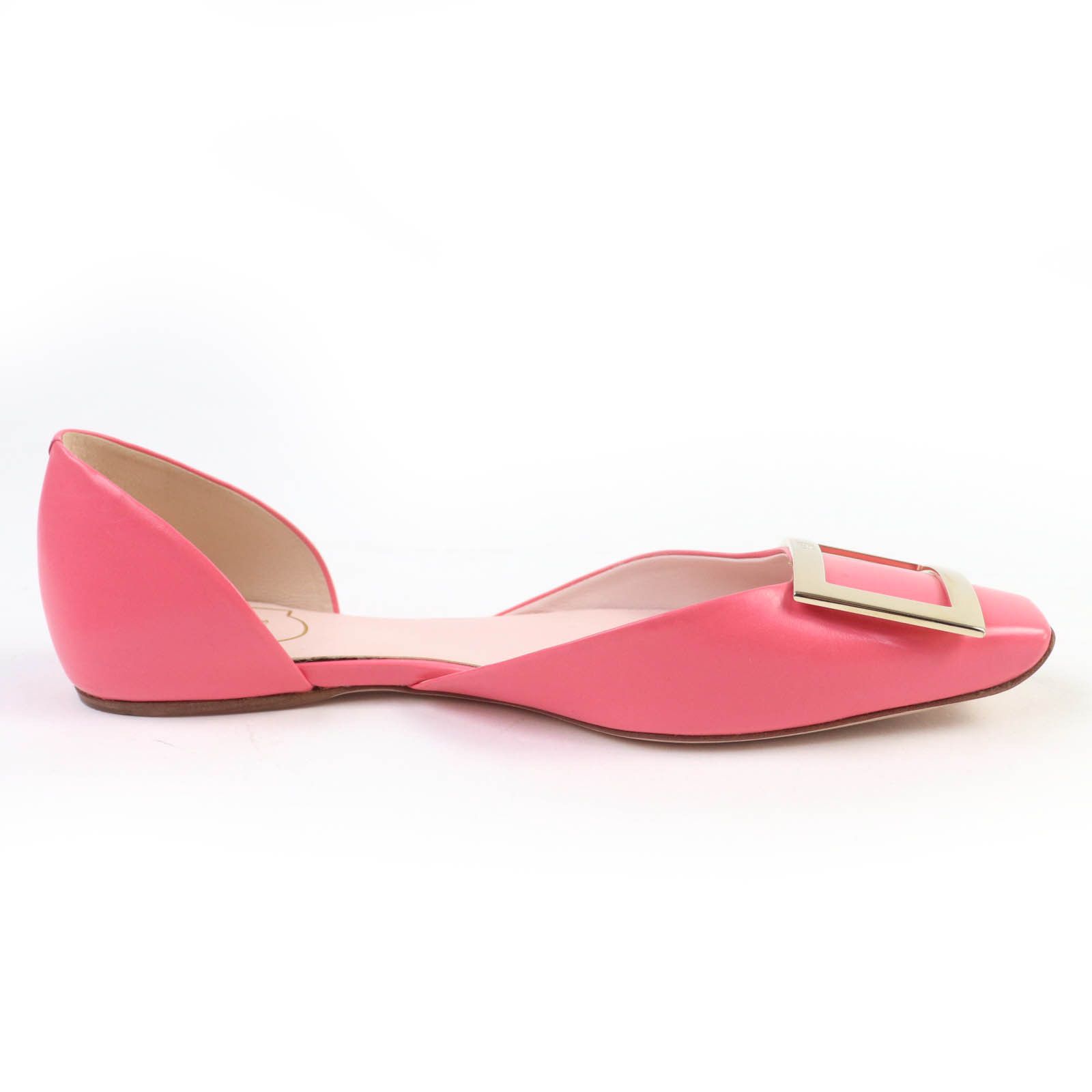 Roger Vivier Roger Vivier Roger Vivier Trumpet Ballerina Flat Leather Pumps Leather Shoes DUTY FREE for USA Size ONE SIZE - 5 Thumbnail